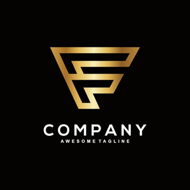 F design de logotipo para empresas