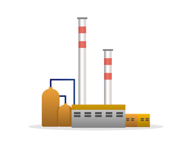 Fábrica Edifícios Industriais Usinas de energia vectorxA