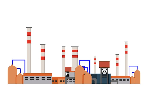 Fábrica Edifícios Industriais Usinas de energia vectorxA