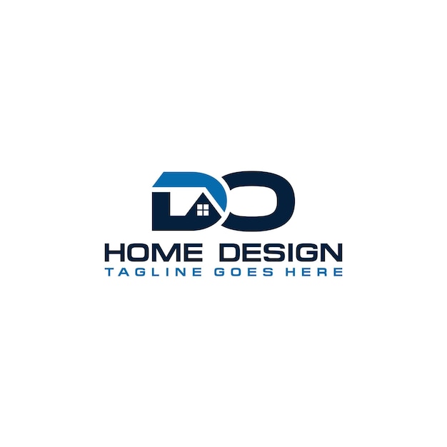 Faça o design inicial do vetor do logotipo da casa ou do setor imobiliário