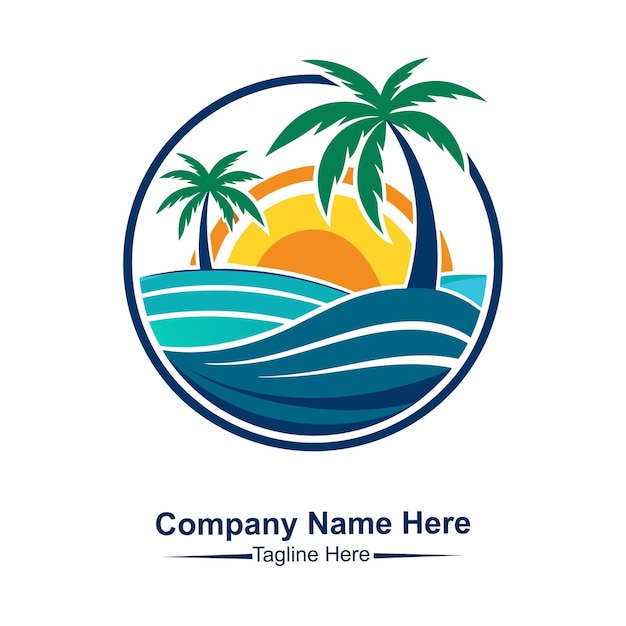 Faça o logotipo da praia aqui