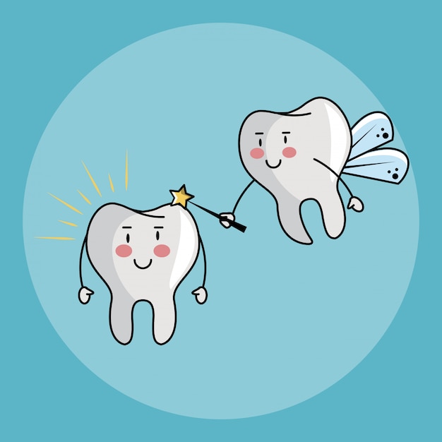 Fada do dente e atendimento odontológico