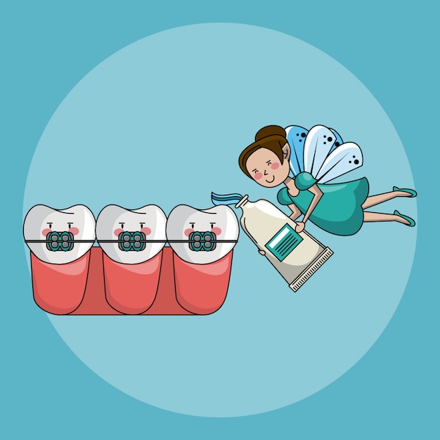 Fada do dente e atendimento odontológico