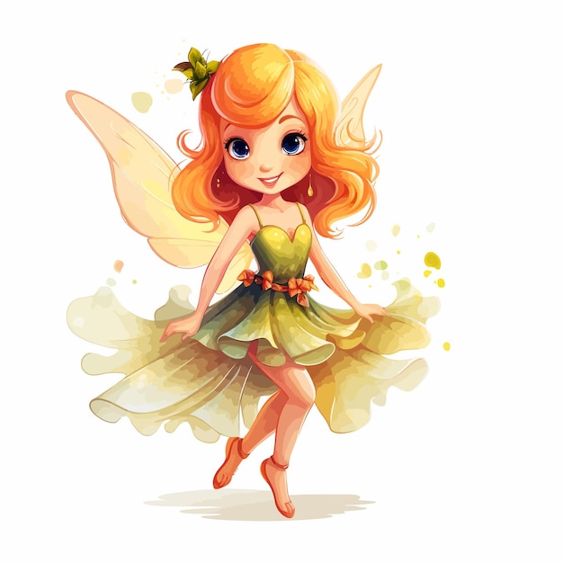 Vetor fairy_cartoon_character_vector_illustrated