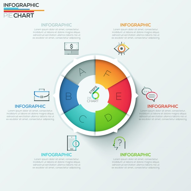 Faixa de opções de infografia moderna