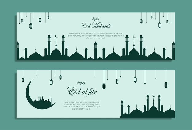 Faixa Horizontal Eid Al fitr