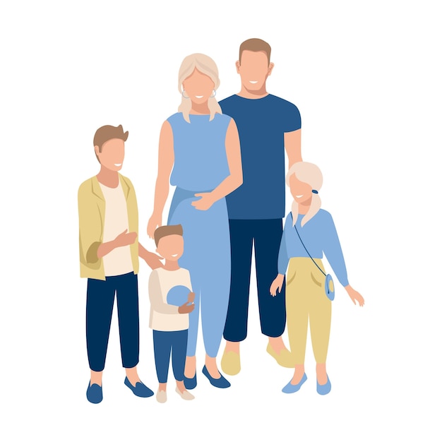 Família com filhos