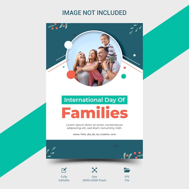 Família feliz dia internacional famílias pais amam filhos relacionamento em casa