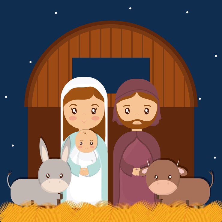 Vetor familia sagrada