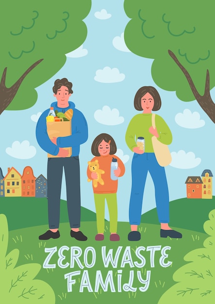 Família zero waste.