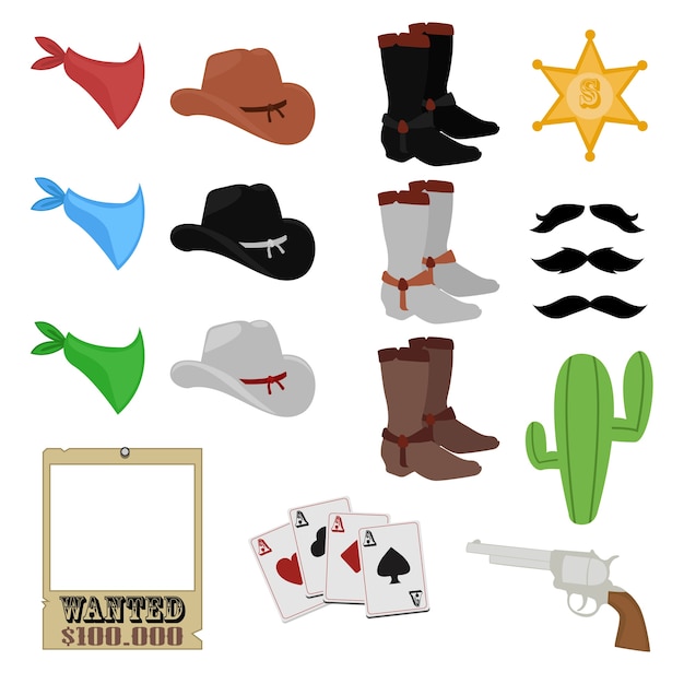 Far west cowboy clip art