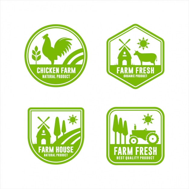 Farm fresh logos produto natural