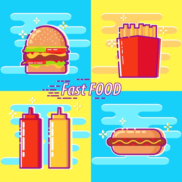 Fast food flat