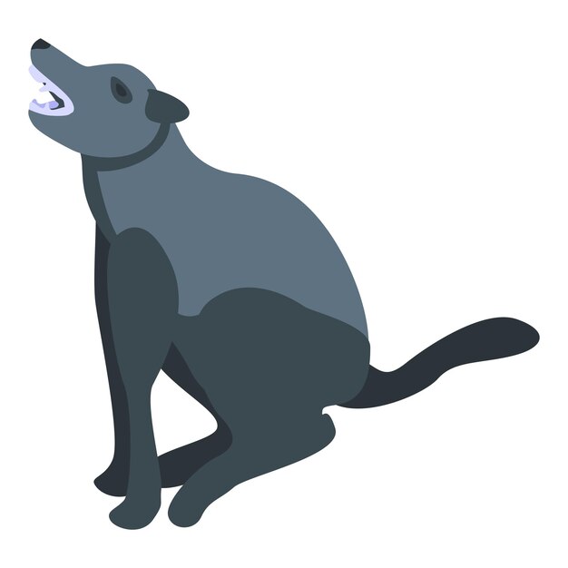 Fauna lobo ícone isométrico do ícone vetor fauna lobo para web design isolado em fundo branco