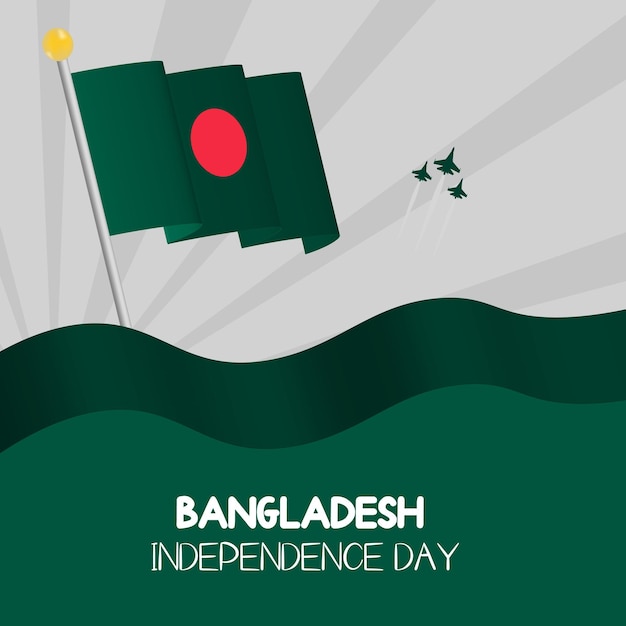 Feed de mídia social para o dia da independência de bangladesh