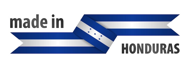 Vetor feito em honduras gráfico e rótulo