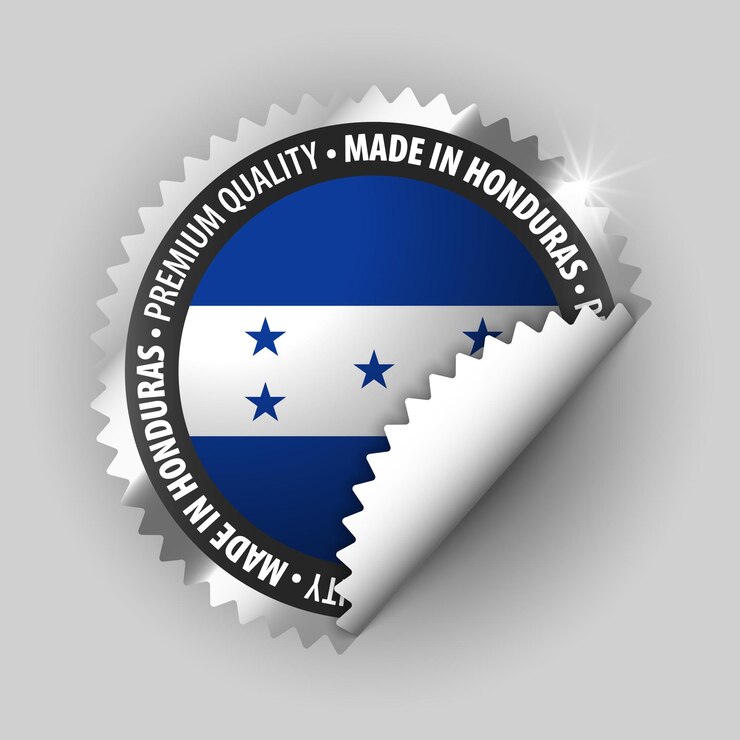 Vetor feito em honduras gráfico e rótulo