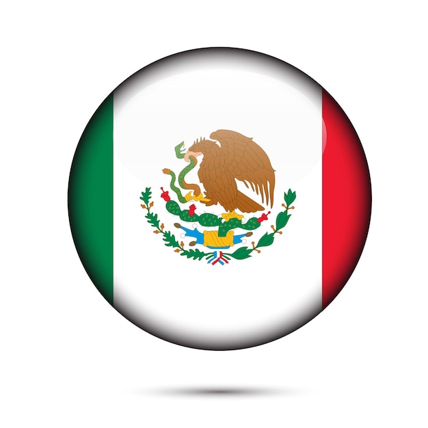 Feito no design do logotipo do méxico feito no logotipo das bandeiras do méxico