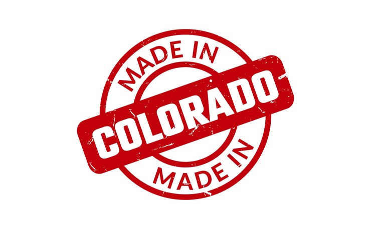 Vetor feito no estampado de borracha do colorado