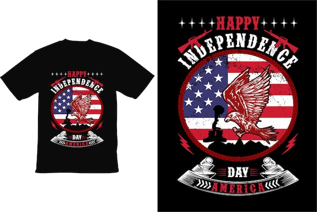 Vetor feliz 4 de julho design de camiseta do dia da independência feliz design de camiseta do dia da independência dia dos veteranos