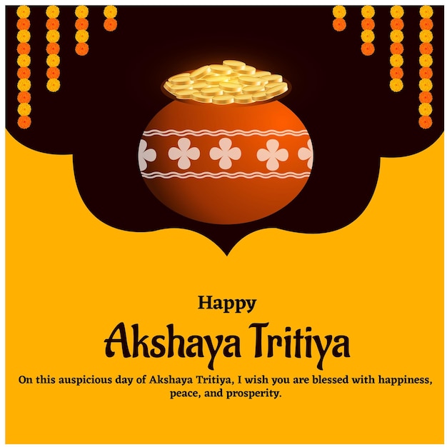 Feliz Akshaya Tritiya ilustração vetorial fundo criativo festival celebração