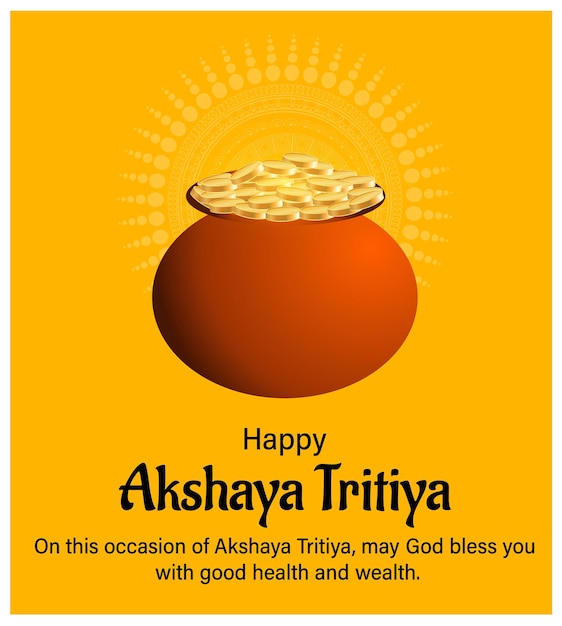 Feliz Akshaya Tritiya ilustração vetorial fundo criativo festival celebração