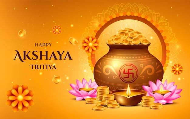 Feliz Akshaya Tritiya: uma celebração de prosperidade e novos começos.