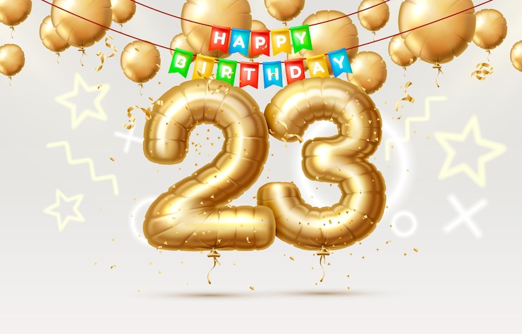 Vetor feliz aniversário anos aniversário da pessoa balões de aniversário na forma de números do ano ...