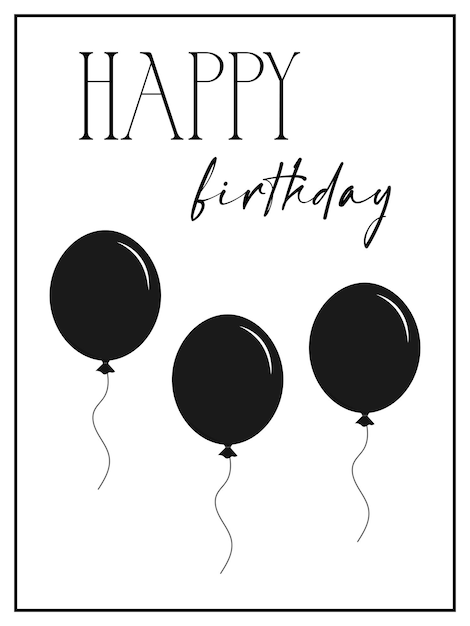 Vetor feliz aniversário balão gráficos livres