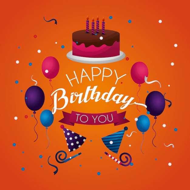 feliz aniversário cartão