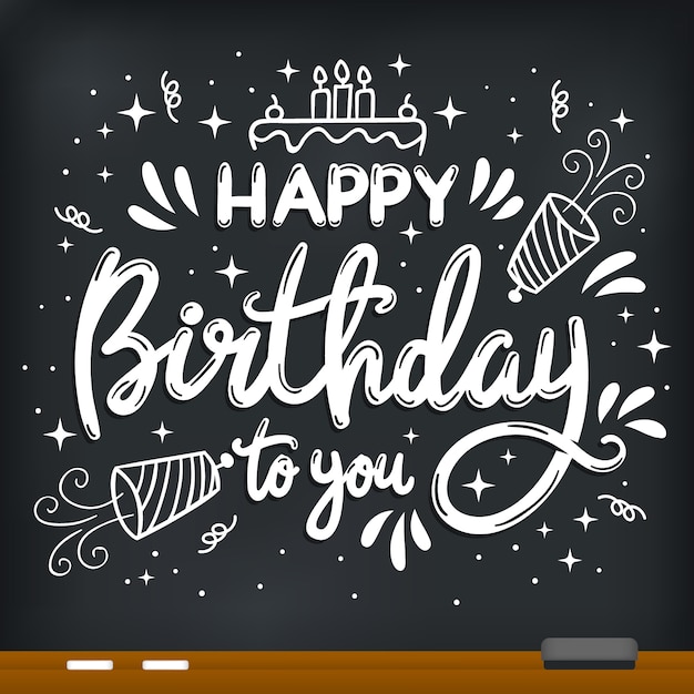 Feliz aniversário letras conceito