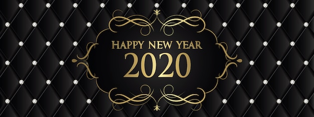 Feliz ano novo 2020 banner