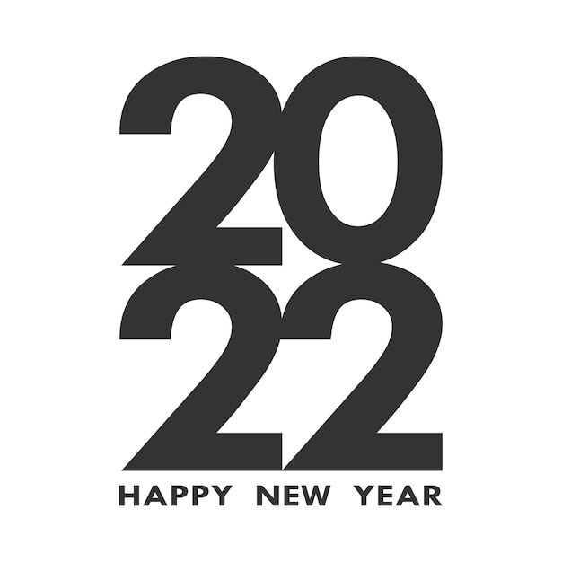 Feliz ano novo 2021 texto design logo.