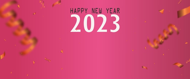 Feliz ano novo 2023 fundo celebração fundo festa decoração modelo de quadro