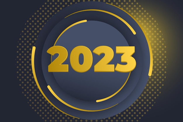 Vetor feliz ano novo 2023 ilustração vetorial de plano de fundo