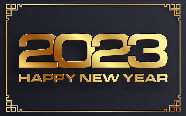 Feliz ano novo 2023 padrão festivo na cor de fundo