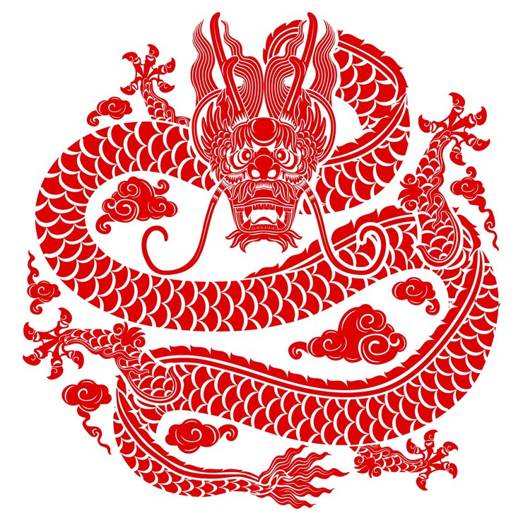Feliz ano novo chinês 2024 o signo do zodíaco do dragão