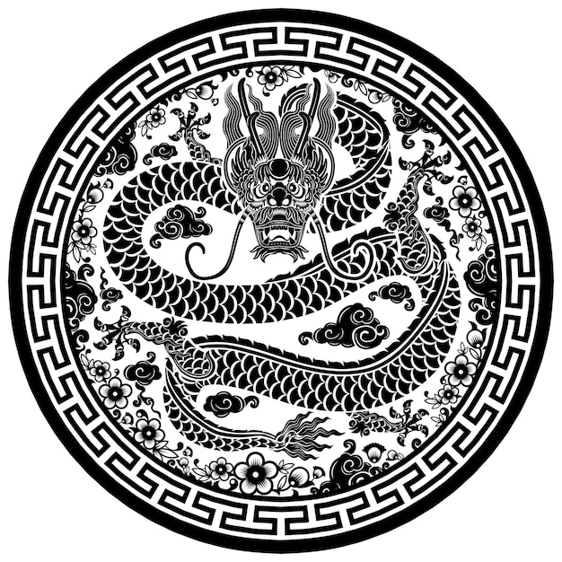 Feliz ano novo chinês 2024 o signo do zodíaco do dragão