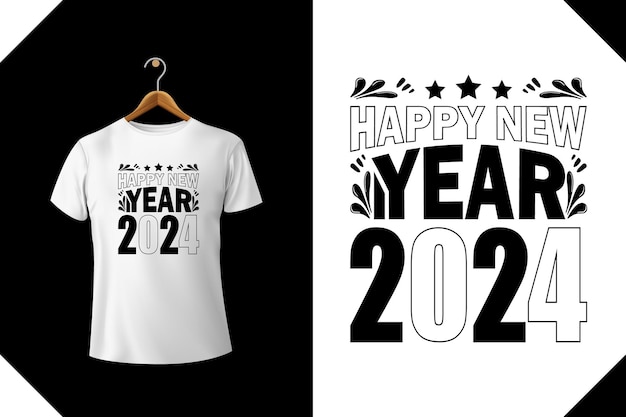 Feliz ano novo vector t-shirt design