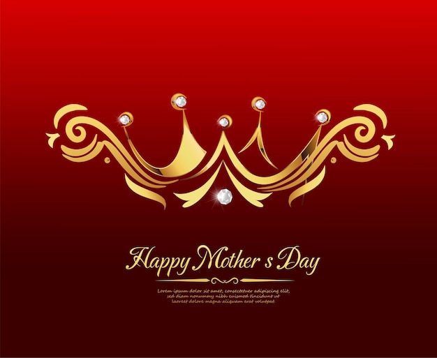 Feliz cartão de saudação do dia das mães com flor background vector melhor cartão de saudação da mãe de todos os tempos