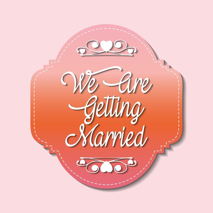 Vetor feliz casamento design