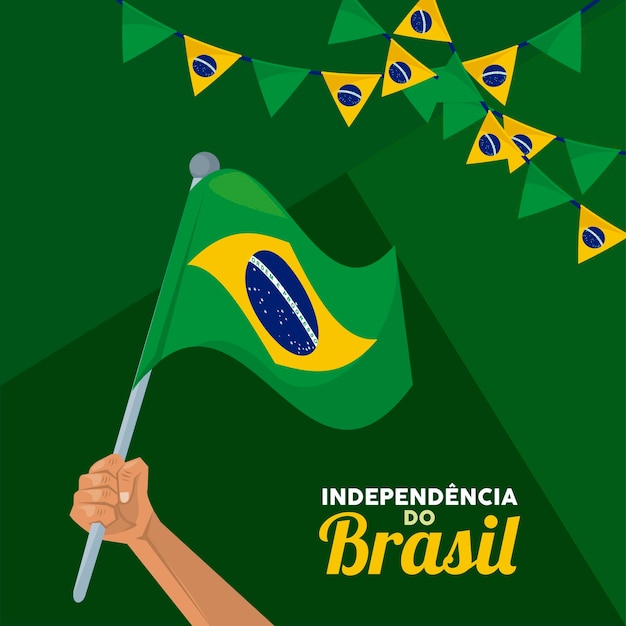 Feliz celebração da independência do brasil