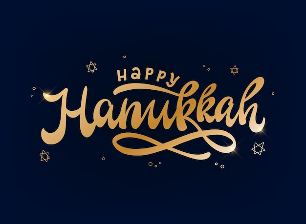 Feliz citação de letras de hanukkah para impressões de cartões