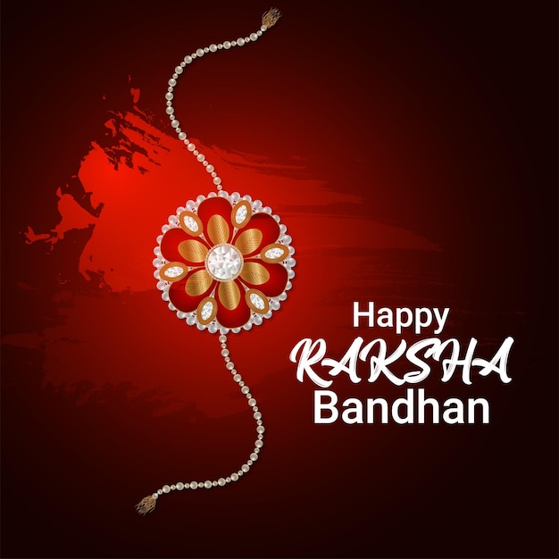 Feliz conceito de design raksha bandhan