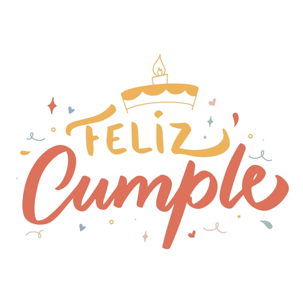 Vetor feliz cumple