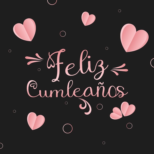 Feliz cumpleanos, ilustração de design de letras de feliz aniversário