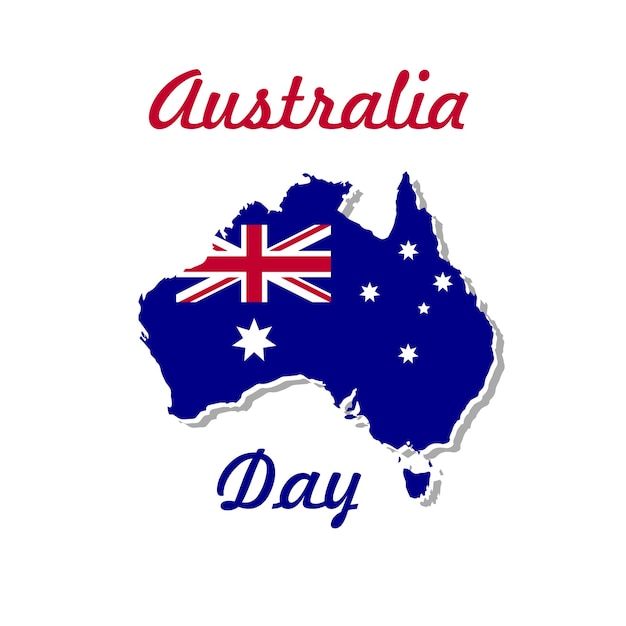 Feliz dia da austrália conceito e modelo26 de janeiro feriado e férias nacionais australianos