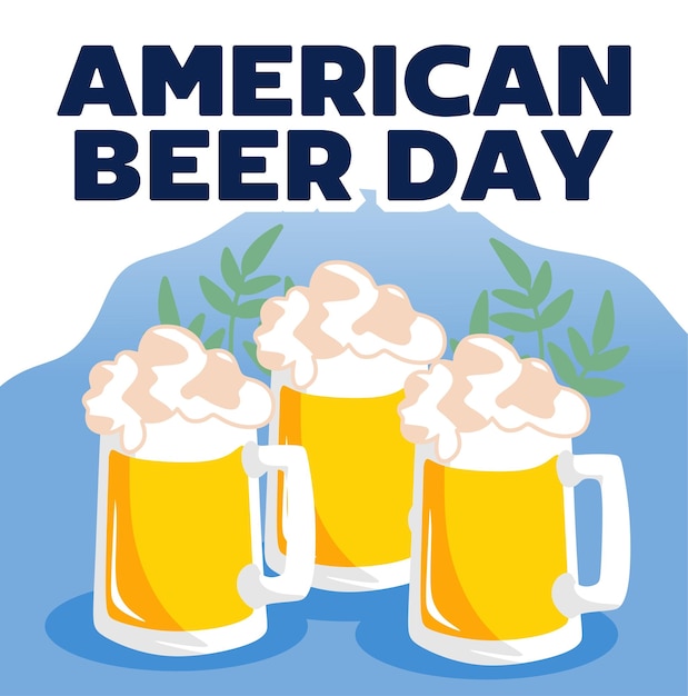 Feliz Dia da Cerveja Americana com uma cerveja deliciosa