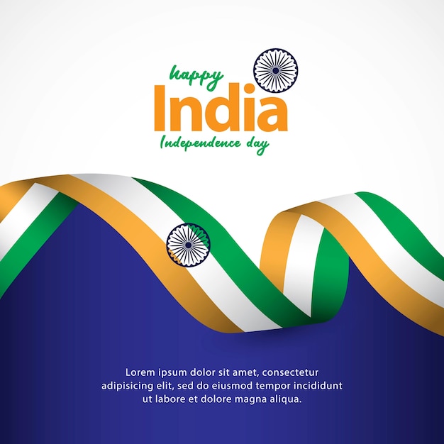 Feliz dia da independência da índia e celebrações do dia da república