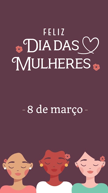 Vetor feliz dia da mulher, 8 de março vetor